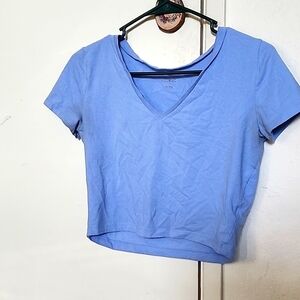 Cropped Blue Tshirt